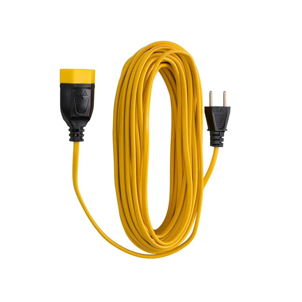 PROLONGADOR HARDWORK PP 2X1,00MM2 2P 10A AMARELO 1 DANEVA