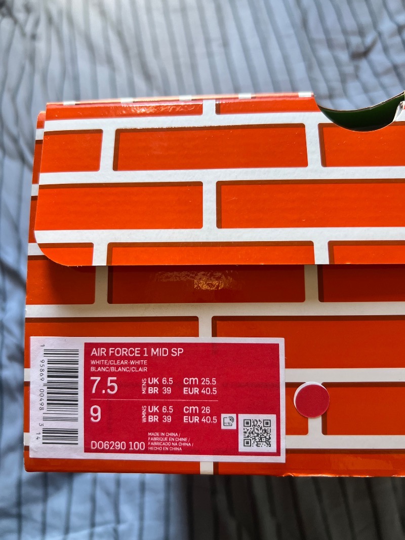 Foto 5 de Off-White x Nike Air Force 1 Mid White — 39, Novo