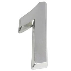 Número 1 Abs/Cromado 14,8cm Fixtil