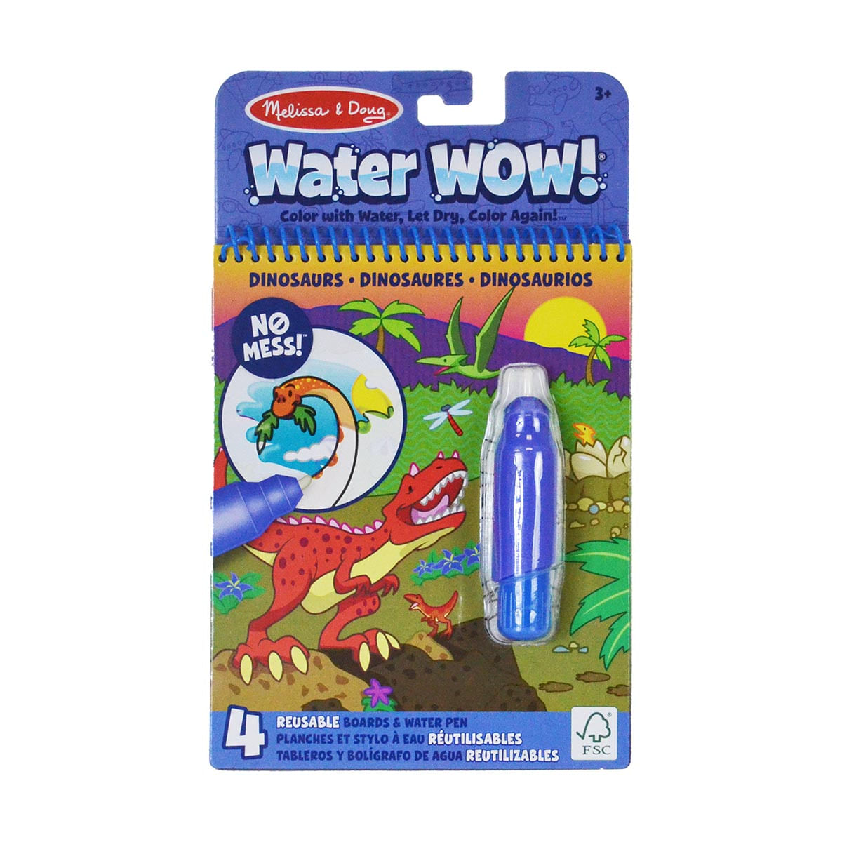 Caderno e Caneta de Água Tema: Dinossauros - Melissa & Doug