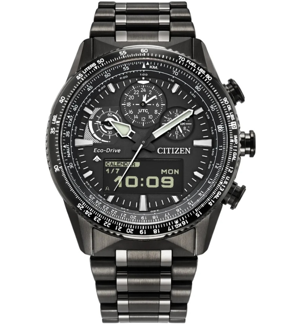 Relógio Citizen Promaster Skyhawk Aero Black 200 M 43 mm — Único, Novo