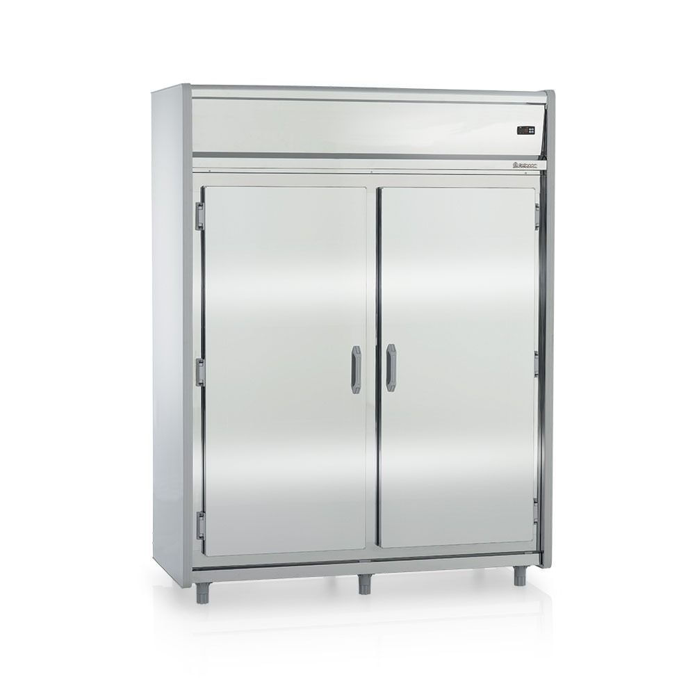 Mini Câmara Refrigerada 2 Portas GMCR1600 Inox Gelopar 220v