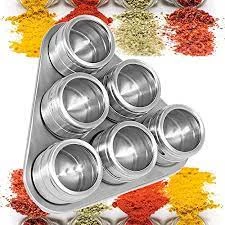 Porta Condimentos Temperos Magnético com 6 Peças