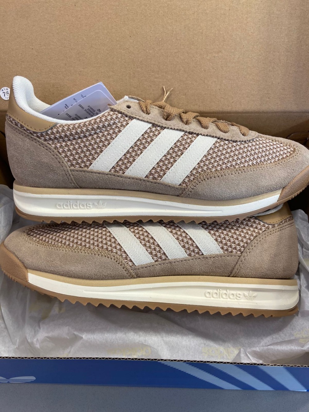 adidas SL 72 RS Cardboard Cream White — 41 / 42 / 43, Novo