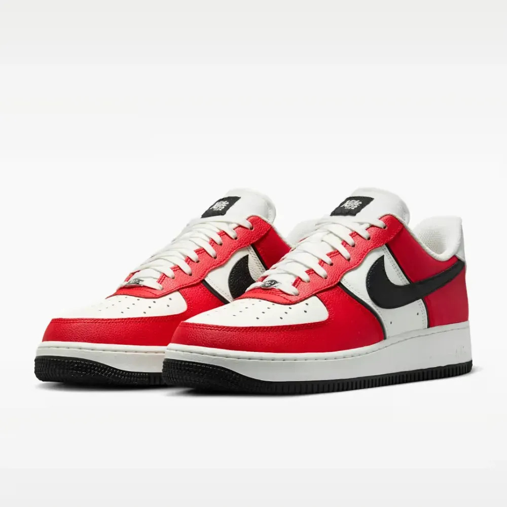 Nike Air Force 1 Low University Red Sail Metallic Silver Black — 39, Novo