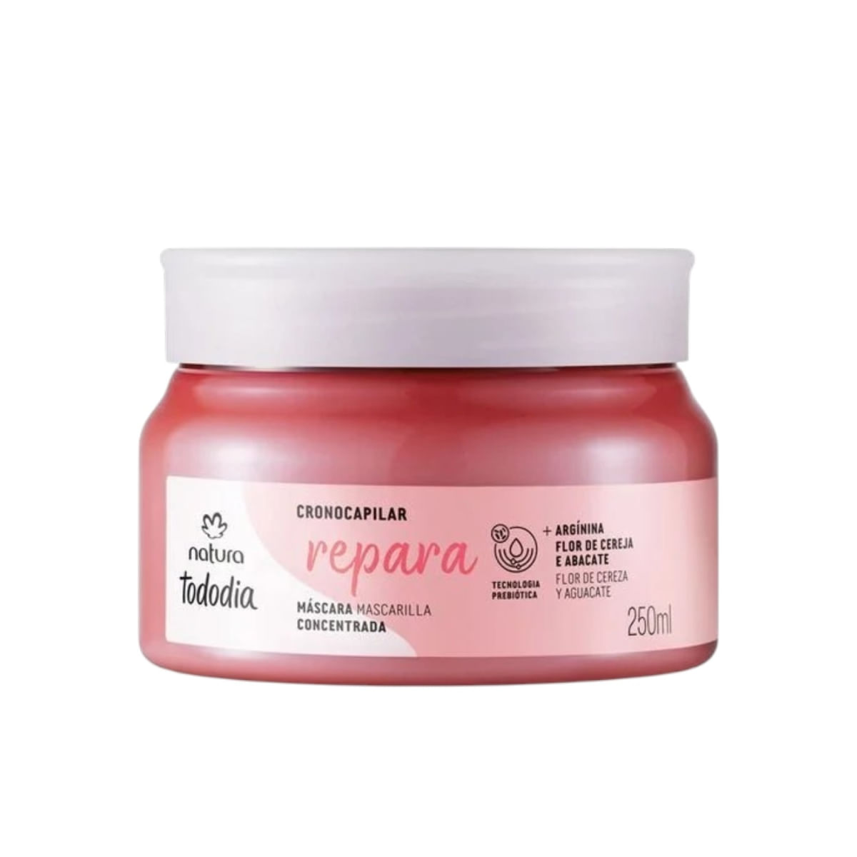 Máscara Capilar Reparadora Flor de Cereja e Abacate Tododia Natura 250ml REF 154875