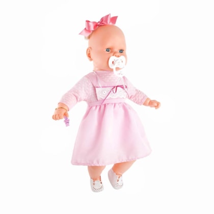 Bebezinho Vestido Rosa 49 Cm