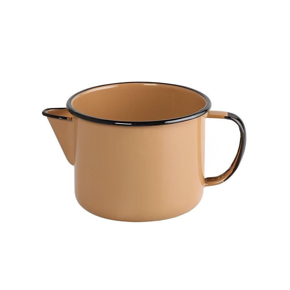 Caneca Com Bico Esmaltada Marrom 1 L Ewel