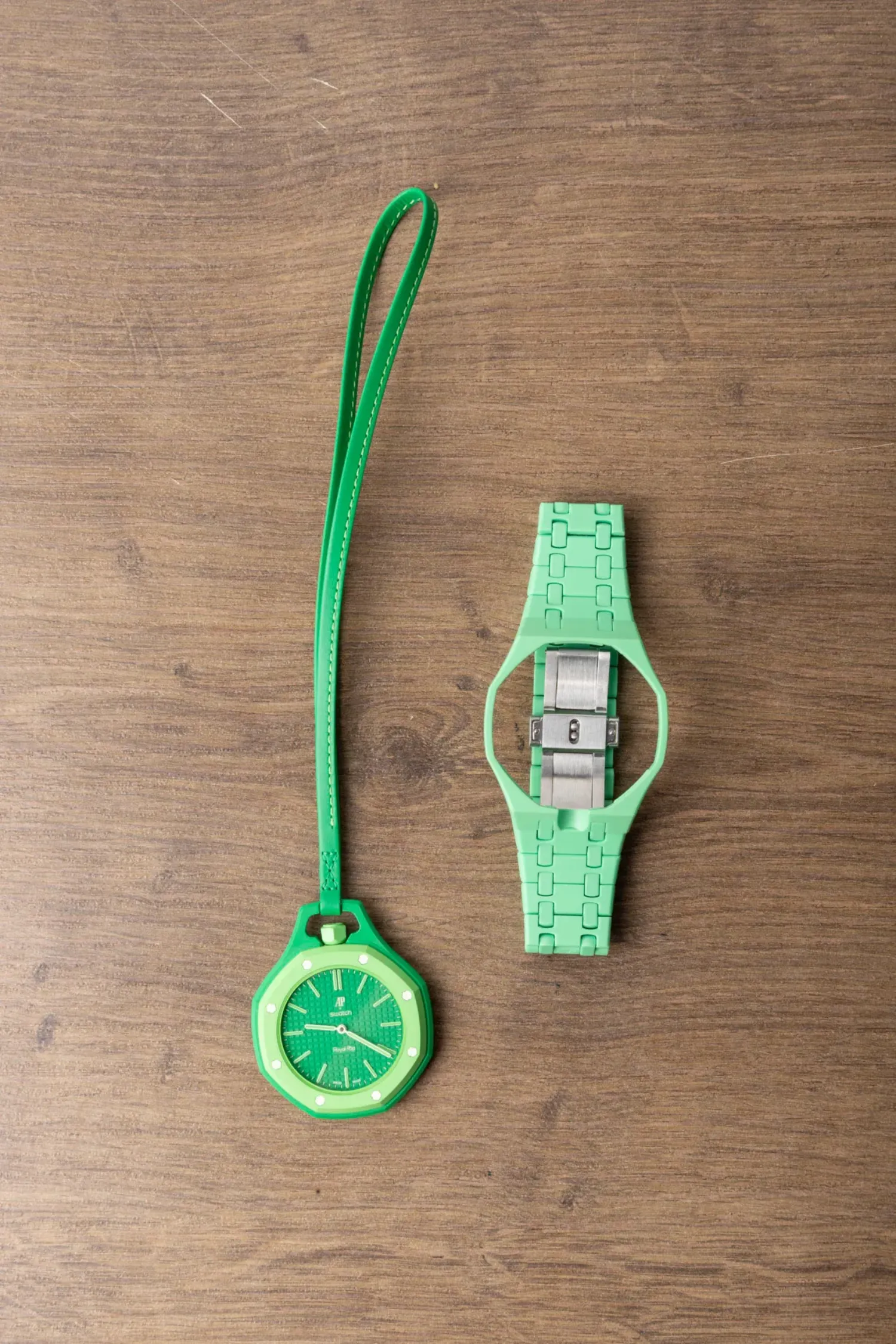 Audemars Piguet x Swatch Relógio Royal Pop GREEN EIGHT 40 mm — Único, Novo