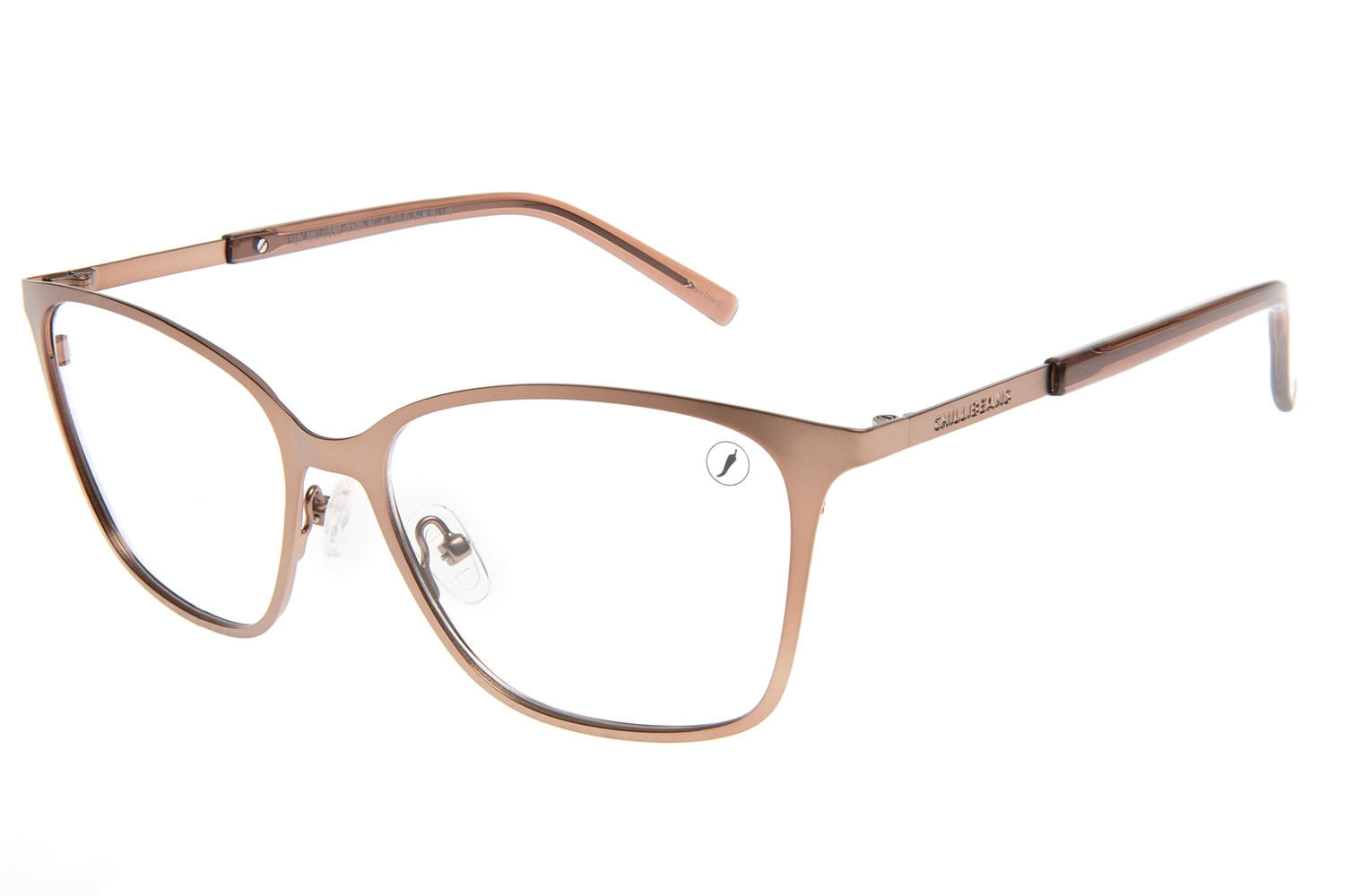 Armação Para Óculos De Grau Feminino Chilli Beans Quadrado Dourado LV.MU.0552.2121