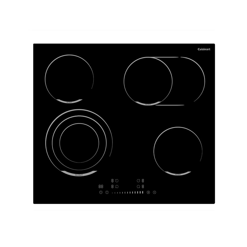 COOKTOP CUISINART ARKTON ELÉTRICO 4 ZONAS VITROCERAMICO PRETO 60CM 220V 4093860002