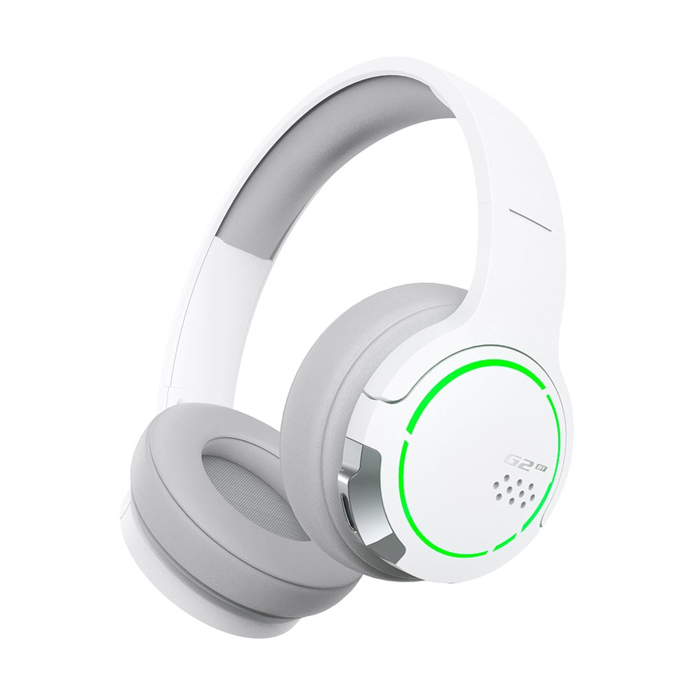 Fone Bluetooth com microfone e LED RGB EDIFIER G2BT Branco