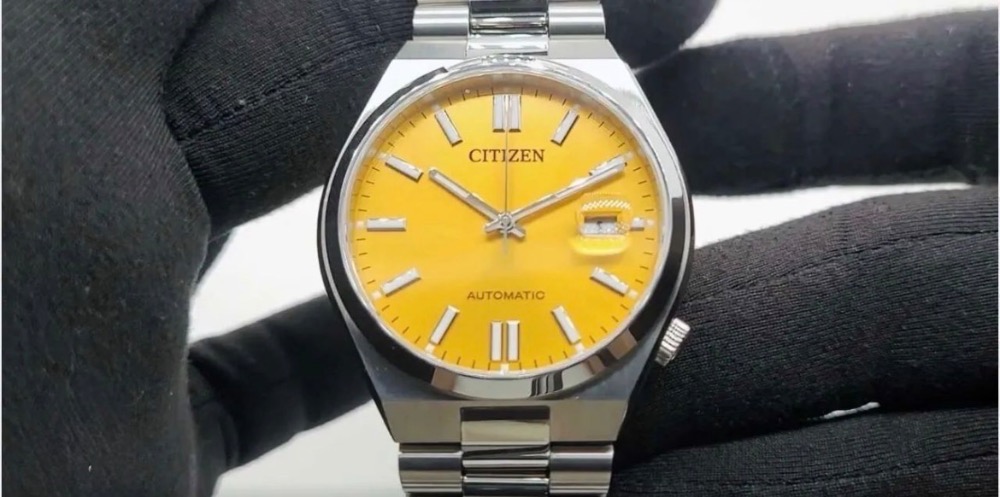Relógio Citizen Tsuyosa Sport Aço Yellow 40 mm — Único, Novo