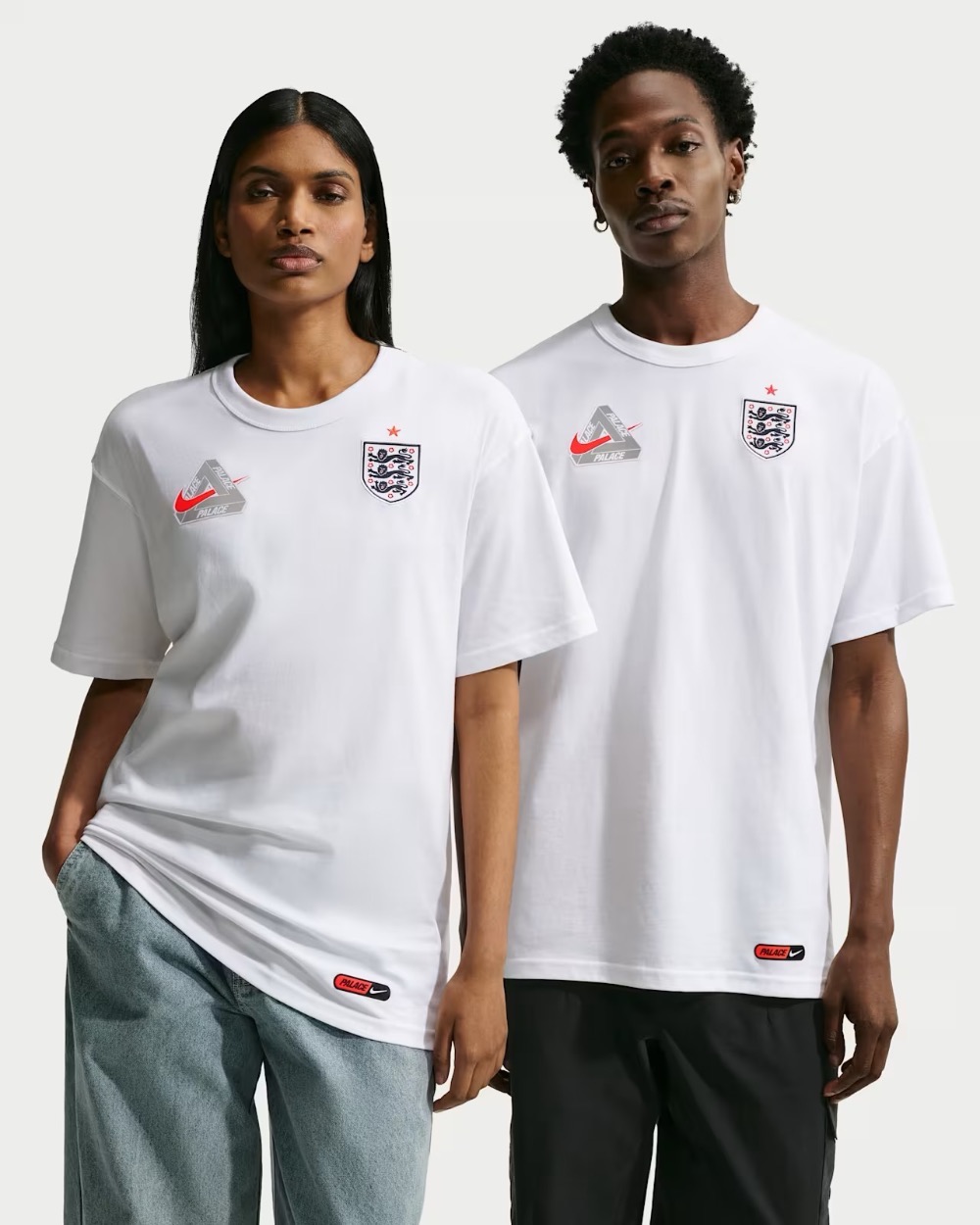 England x Palace x Nike Camiseta White — P, Novo
