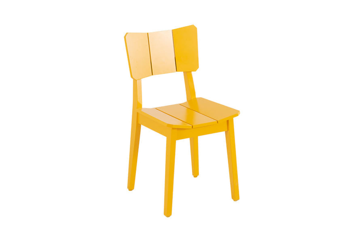 Cadeira Uma - Amarelo - Meu Móvel de Madeira Amarelo