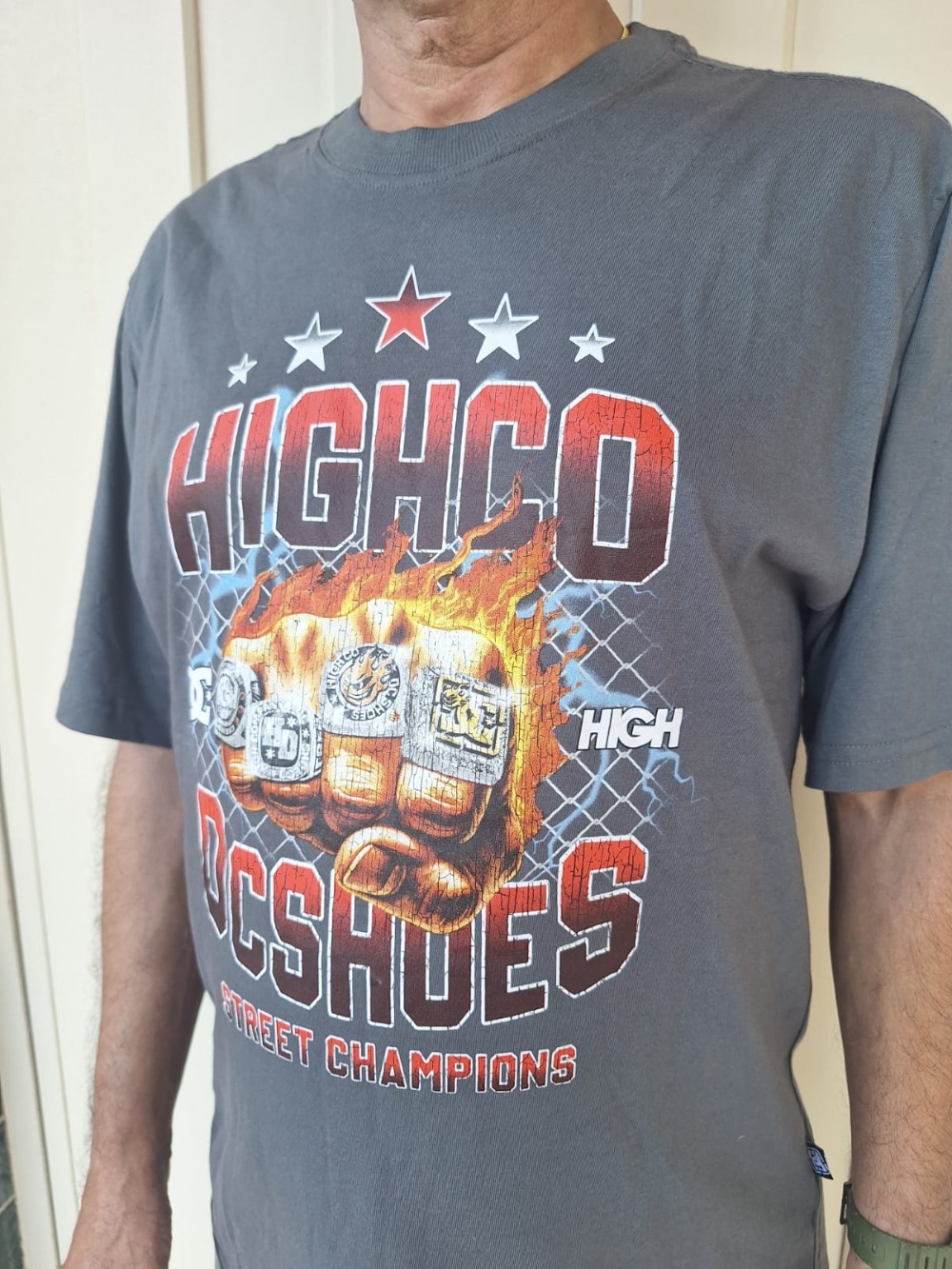 DC x High Company Camiseta Ring Grey — M, Novo