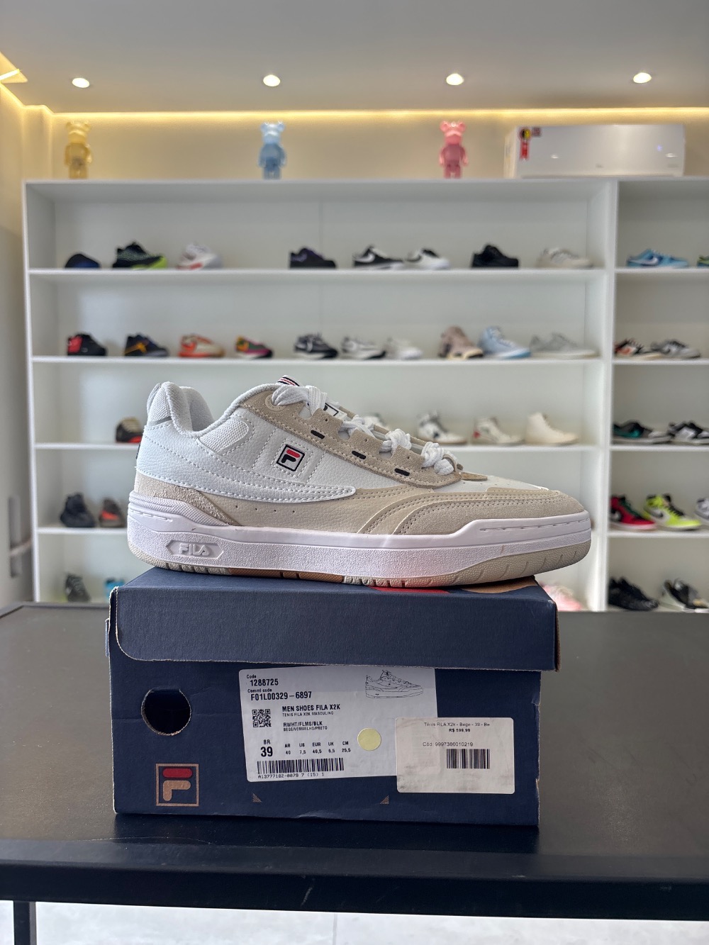 Fila X2K White Off White — 39 / 40, Novo