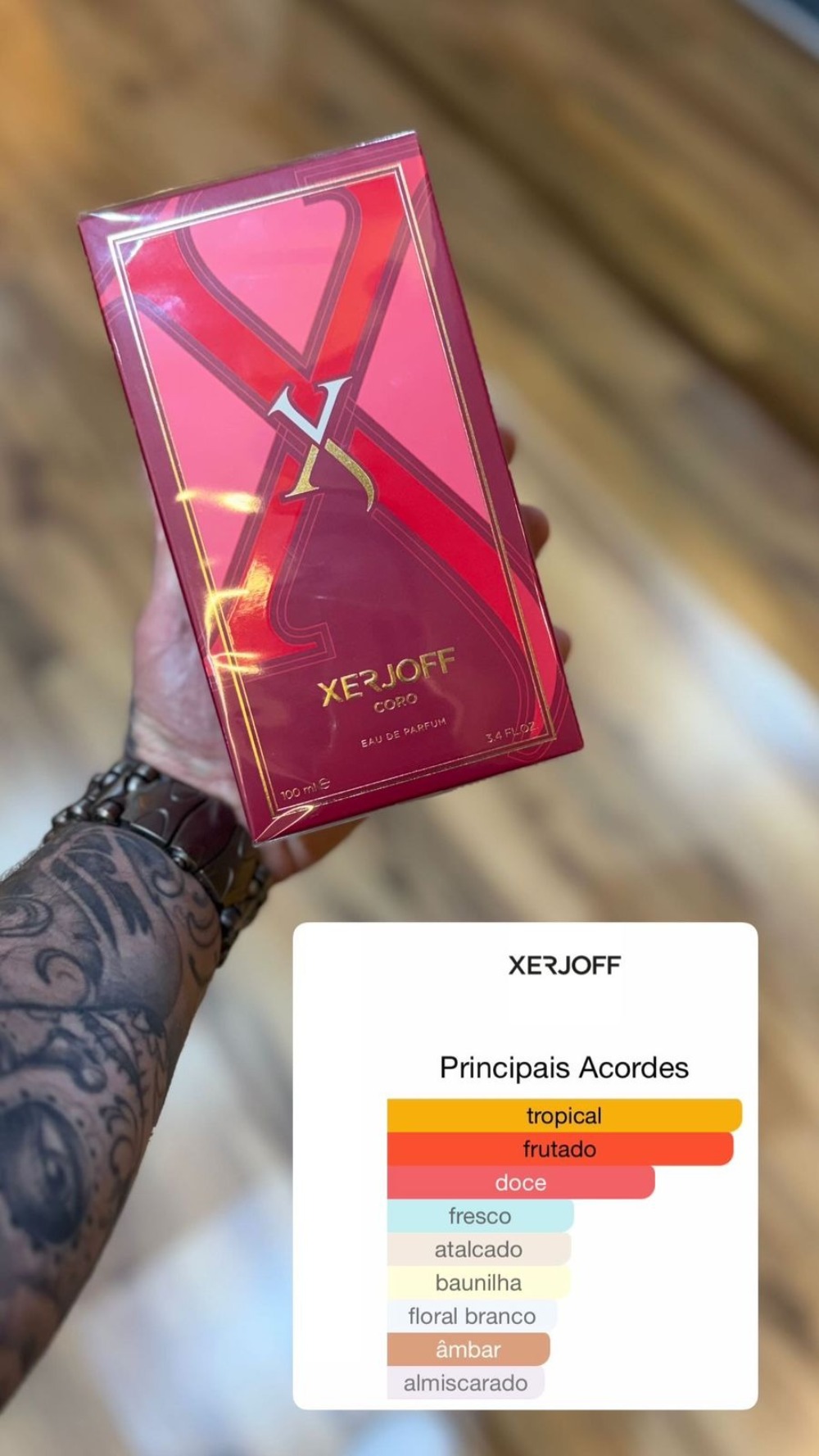 Perfume Xerjoff Coro 100 ml — único, Novo