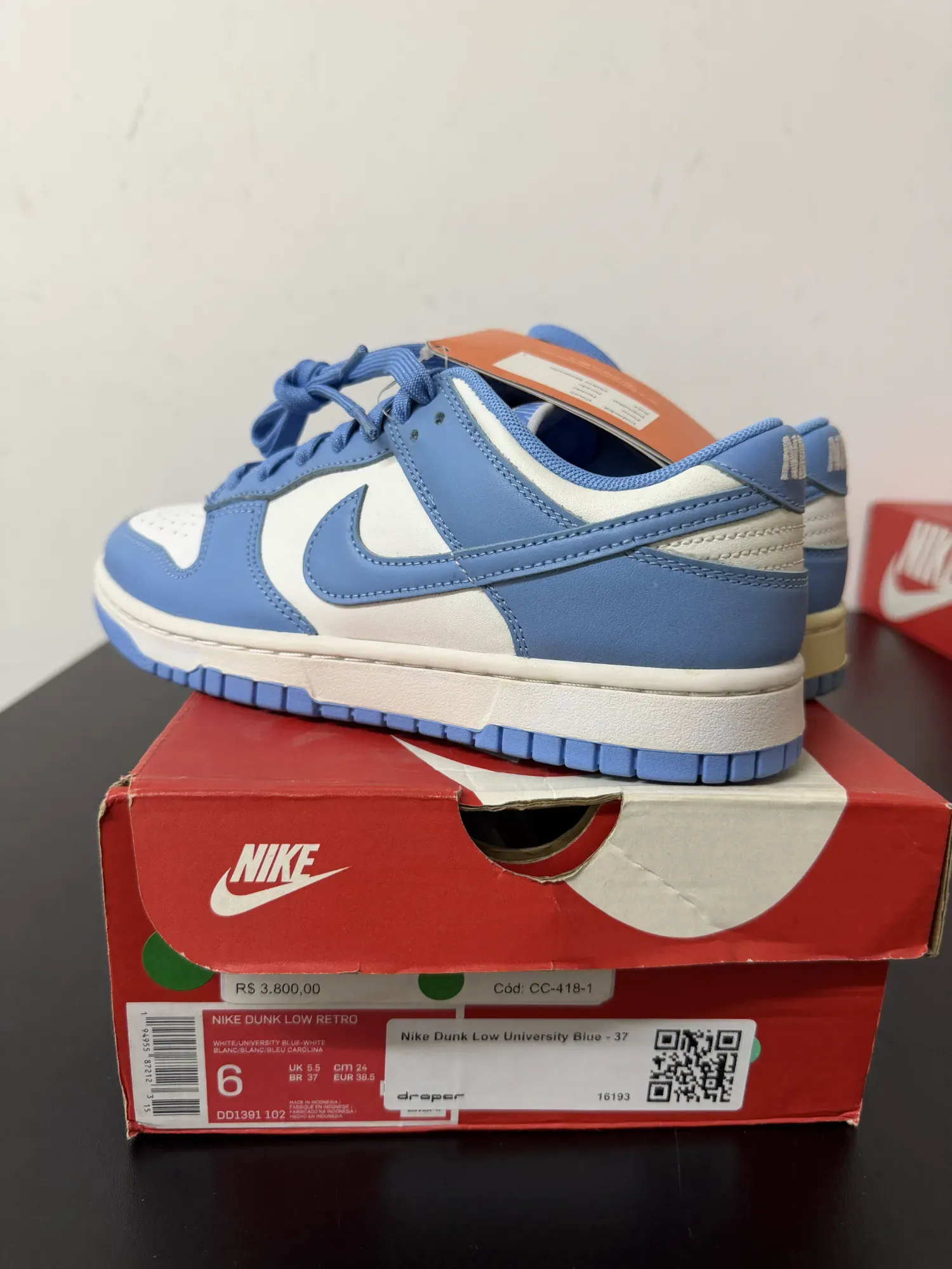 Foto 3 de Nike Dunk Low University Blue — 37, Novo