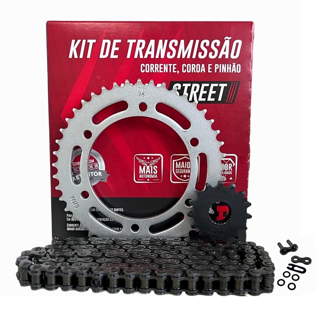 Kit Relacao Yamaha Fazer 250 2015 C/retentor Original Did