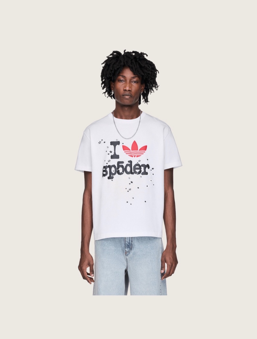 Sp5der x adidas Camiseta White — XG, Novo