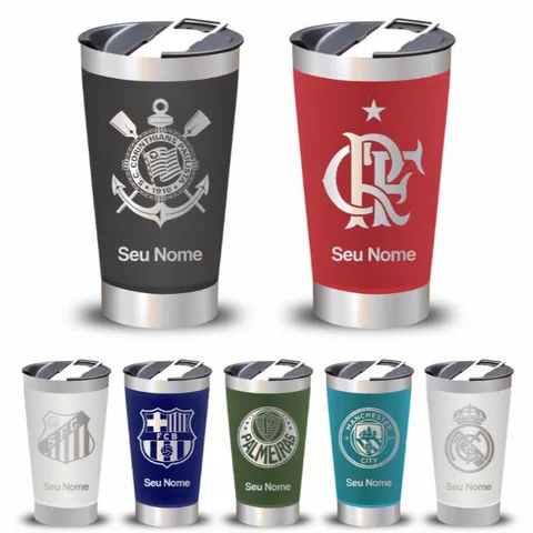 Copo Térmico Inox Personalizado Time Brasileiro