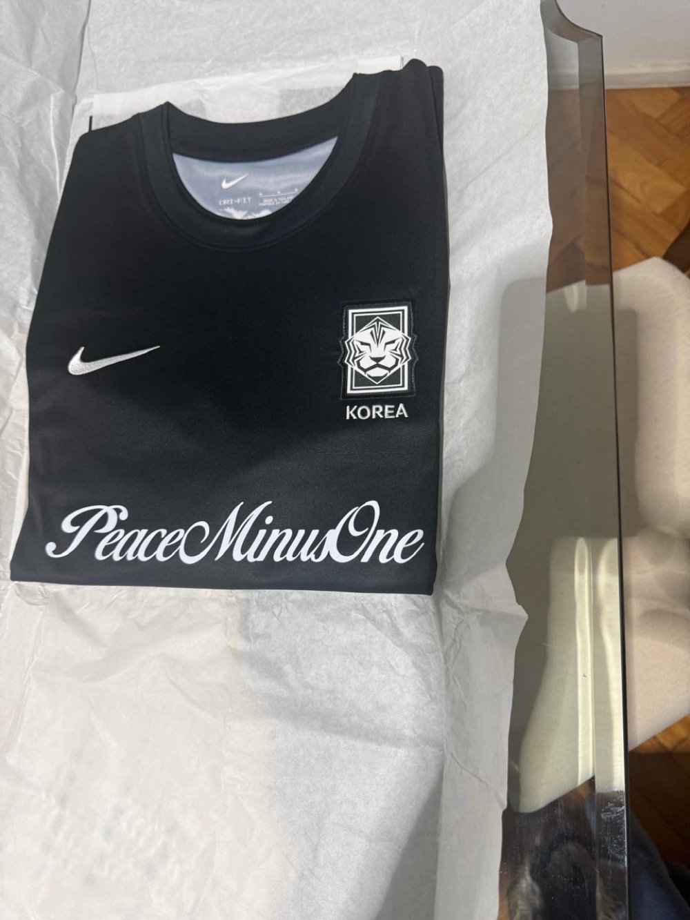 PEACEMINUSONE x South Korea x Nike Camiseta Korea Black (Asian Size) — M, Novo