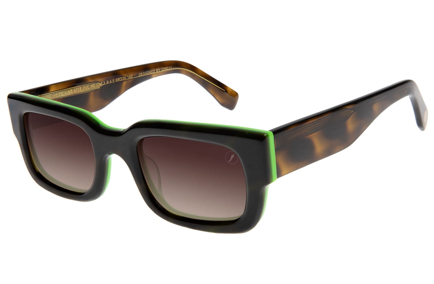 Óculos De Sol Feminino Chilli Beans Quadrado Premium Tartaruga Oc.cl.4193.5706
