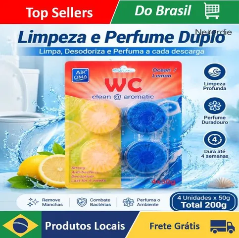 [Grupo de 3] 4 Pastilhas com Cheiro para Caixa Acoplada