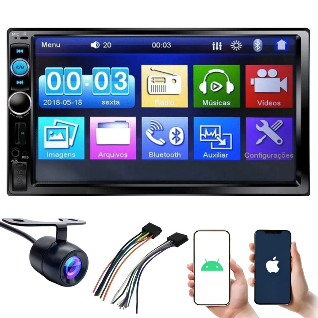 Central Multimidia Honda City Bluetooth Usb Universal