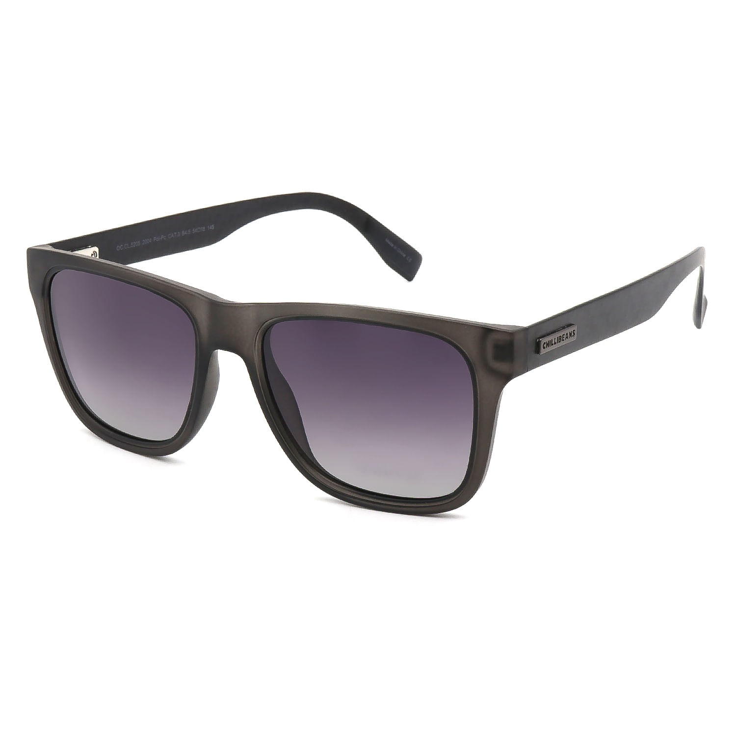 Óculos de Sol Masculino Chilli Beans Quadrado Polarizado Degradê Cinza OC.CL.5205.2004 M