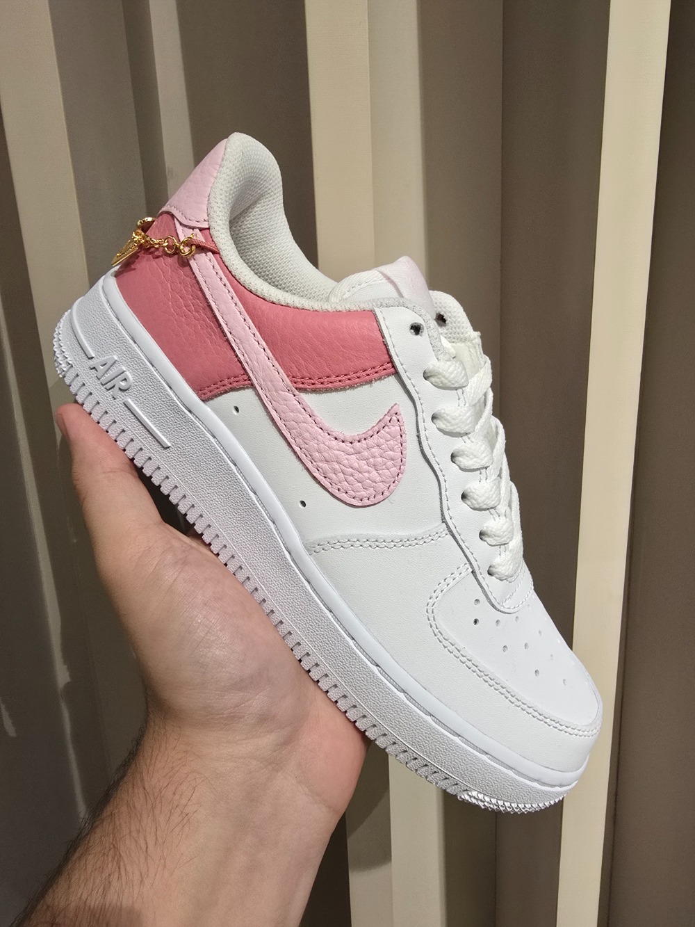 Nike Air Force 1 Low 07 SE Shoelery White Pink — 34 / 35 / 36 / 37 / 38, Novo