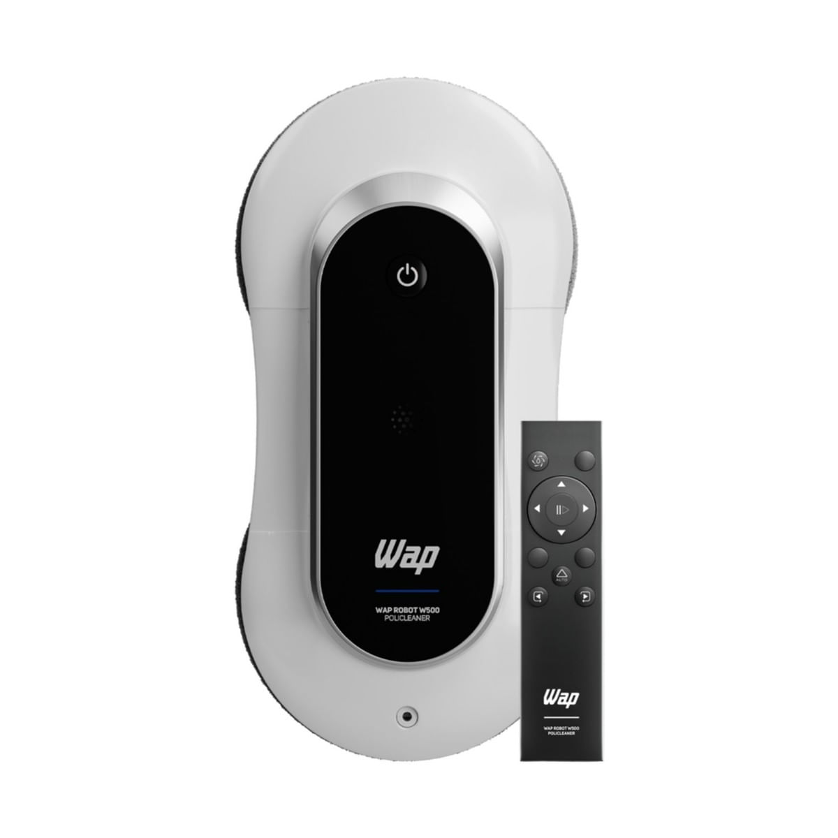 Robô Limpa Vidros Wap Robot W500 Policleaner Sucção de 2800 Pa 2 Mops de Microfibra Bateria de Emergência Bivolt BRANCO / Bivolt