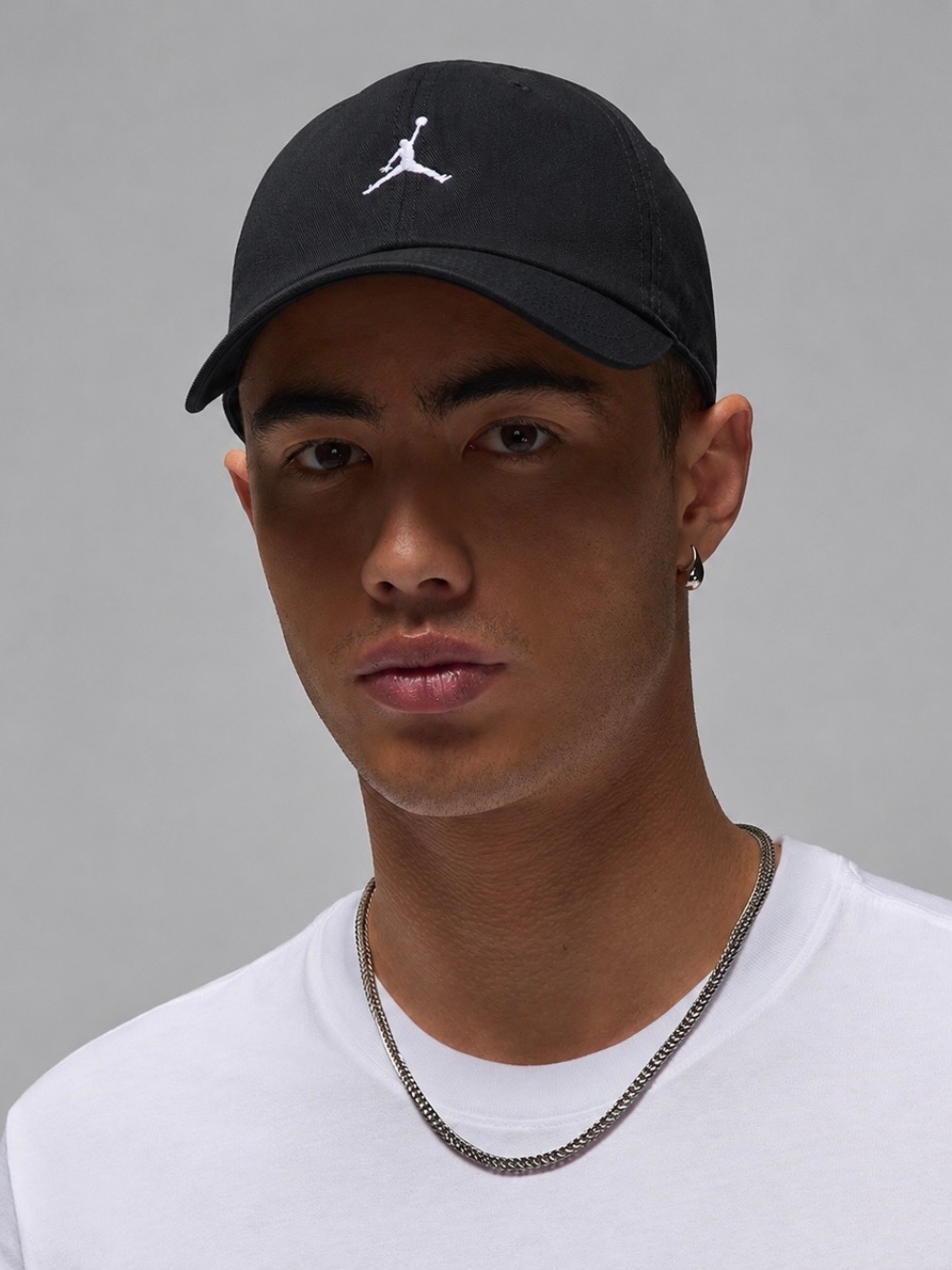 Boné Jordan Club Unstructured Curved Black — M / G, Novo