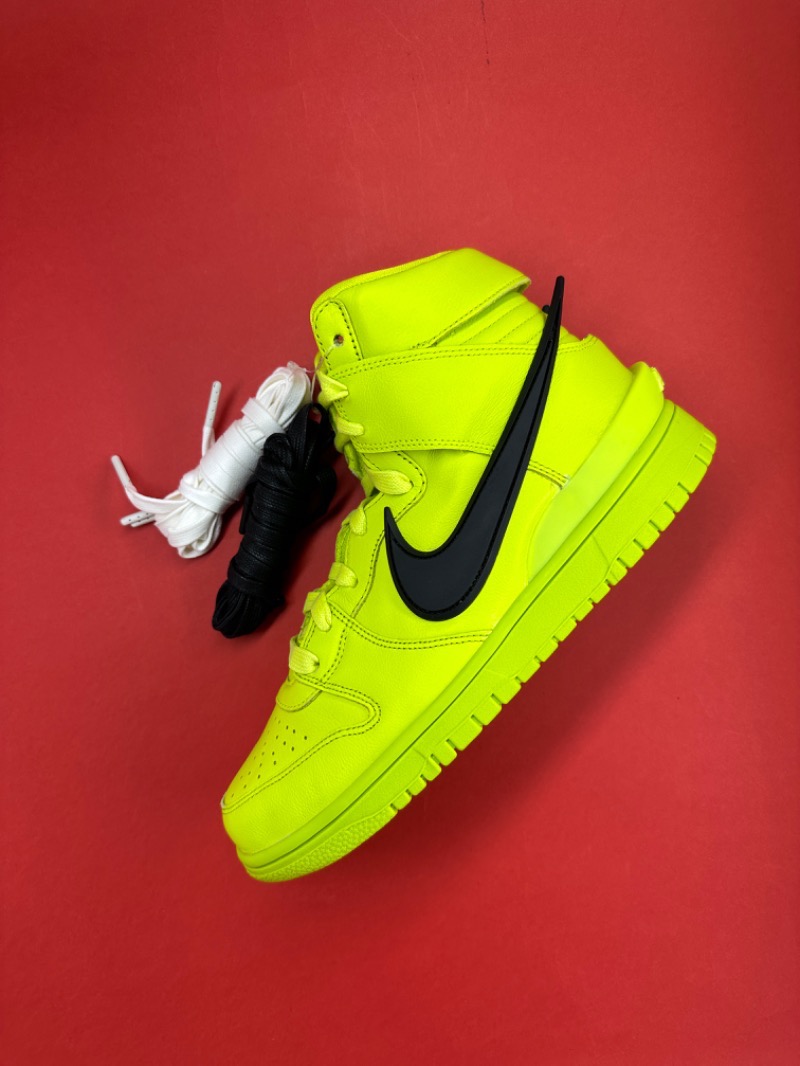Ambush x Nike Dunk High Flash Lime — 38, Novo