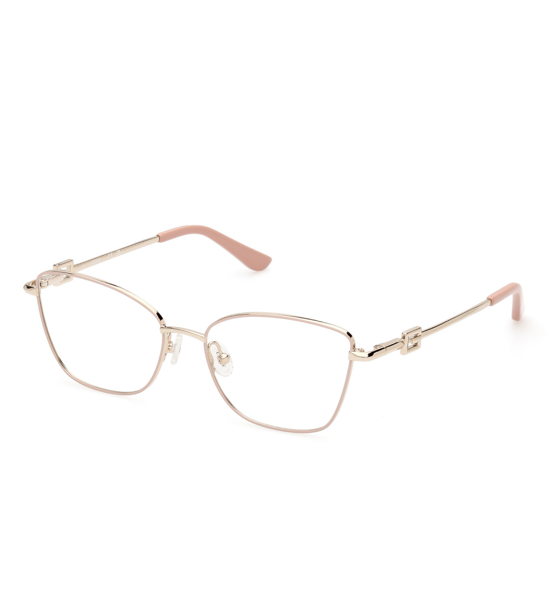 Foto 2 de Armação para Óculos de Grau Feminina Guess GU2974 Rosa e Dourado rosé
