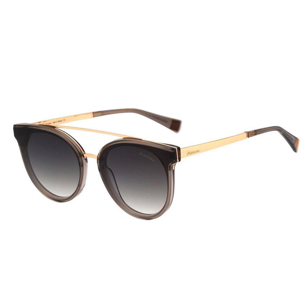 Óculos de Sol Feminino Hickmann HI9080 Gatinho Preto com Dourado