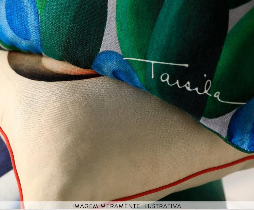Foto 5 de Capa de Almofada Estampada A Lua de Tarsila do Amaral Azul