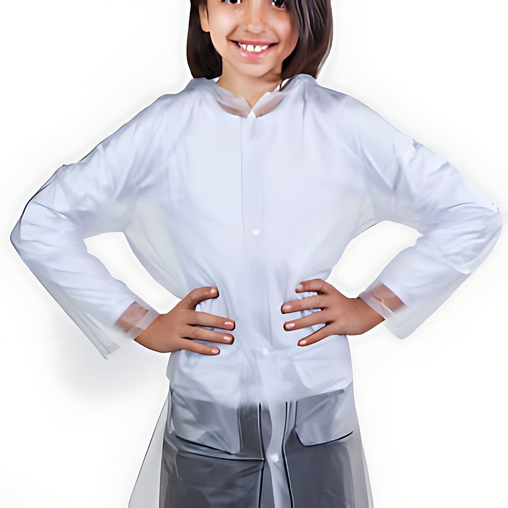 Capa de Chuva Transparente Infantil Com Bolso - Yamacapas