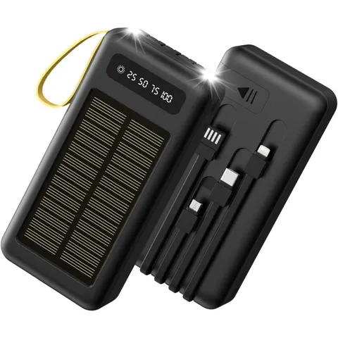 Power Bank Solar 20.000mAh LED Lanterna