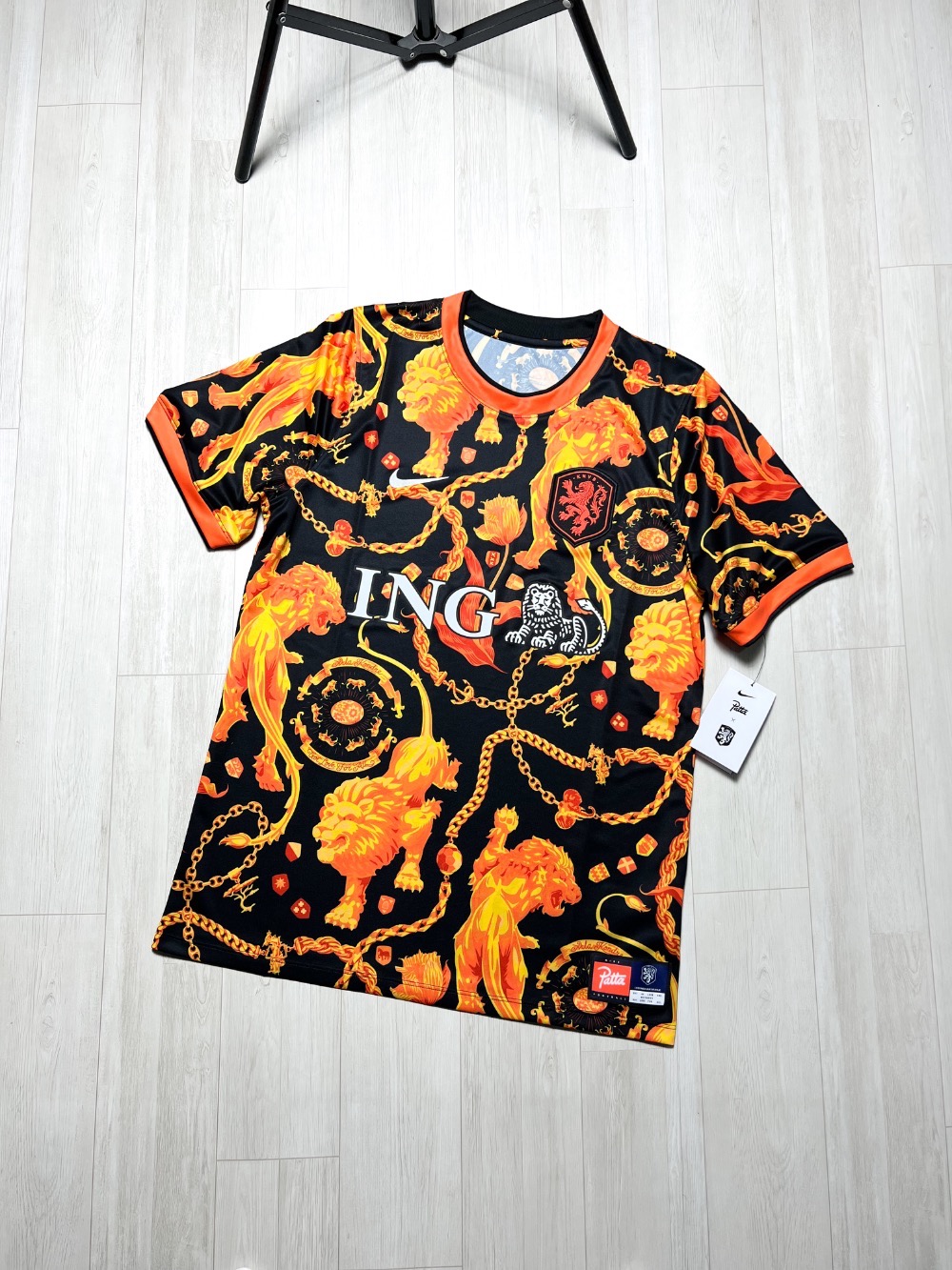 Holanda x Patta x Nike Camiseta Dri-FIT Academy Pro Pré-Jogo Orange — M / G, Novo