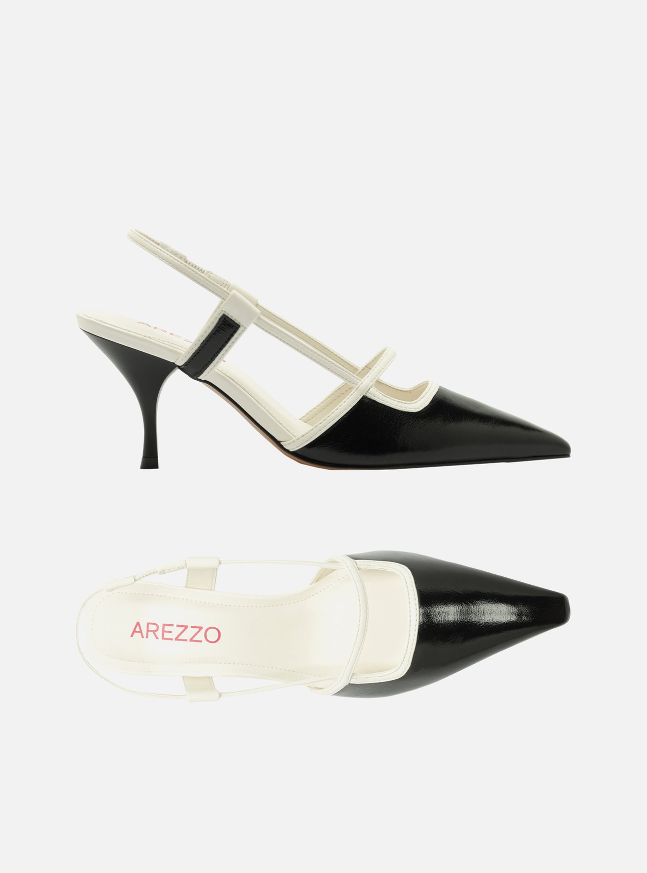 Foto 5 de Scarpin Marrom Salto Bloco Tiras Slingback
