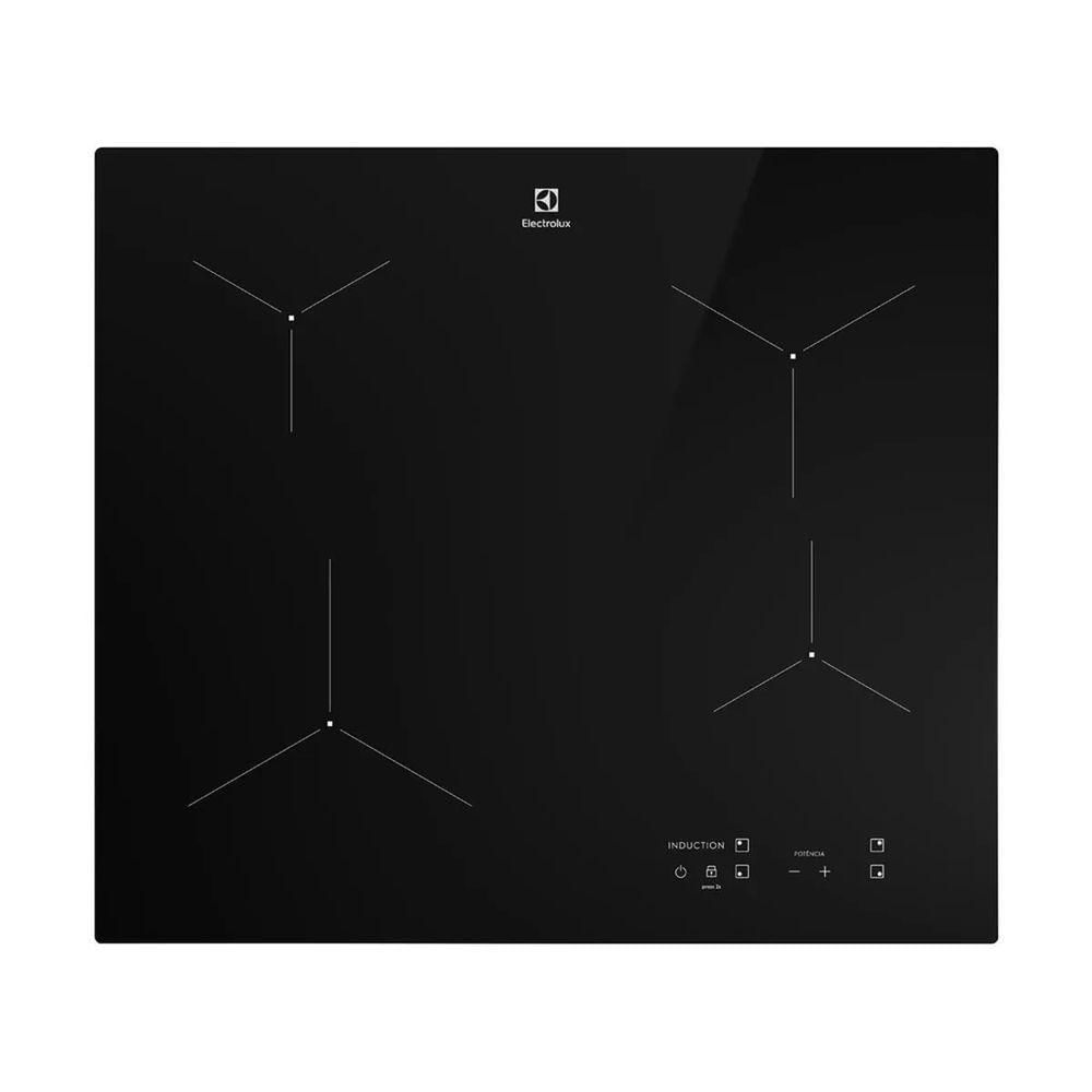 Cooktop de Indução Electrolux IE6LP 4 Bocas Vitrocerâmico Efficient Preto 220V