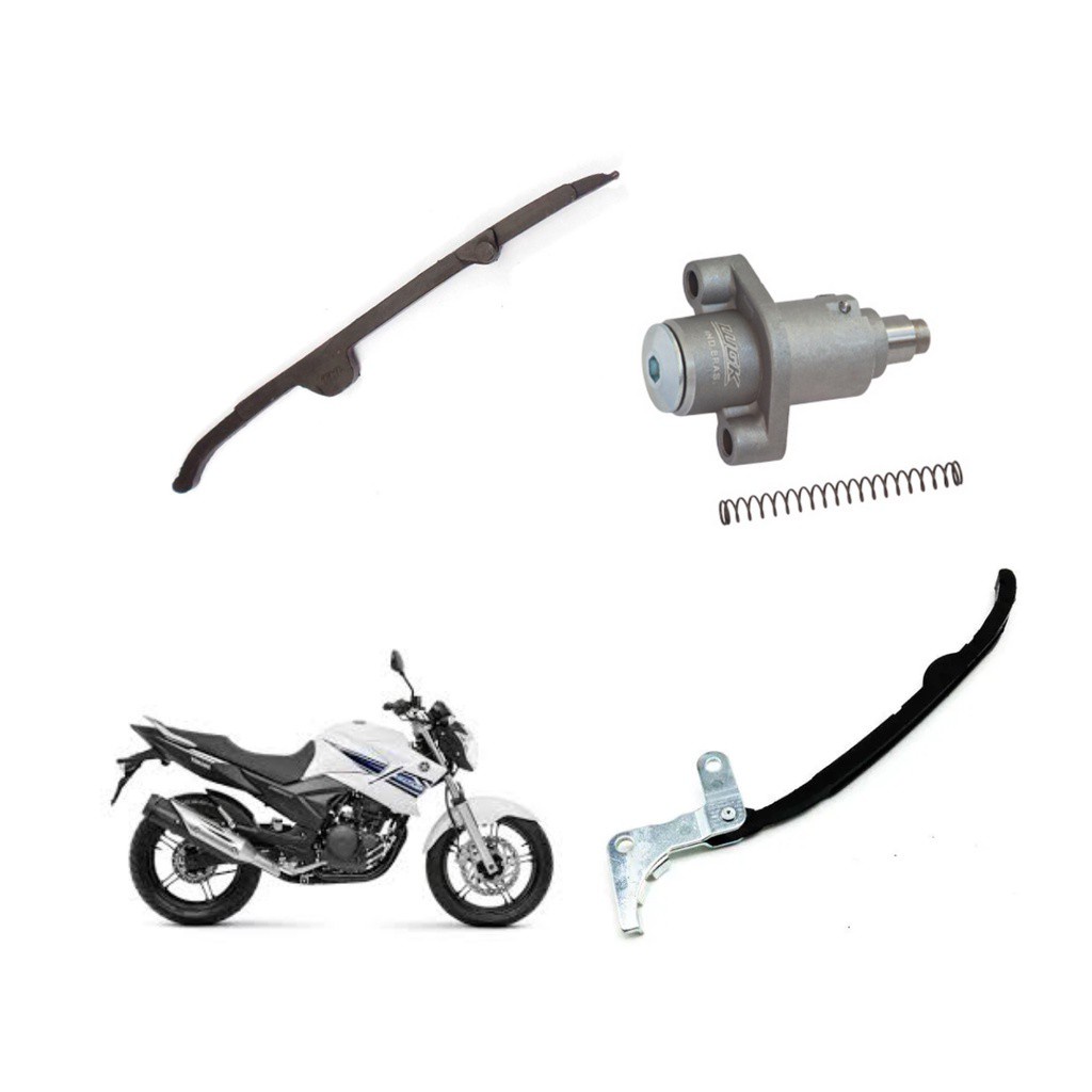Kit Acionador Corrente Comando Fazer 250 Lander Guia Tensor