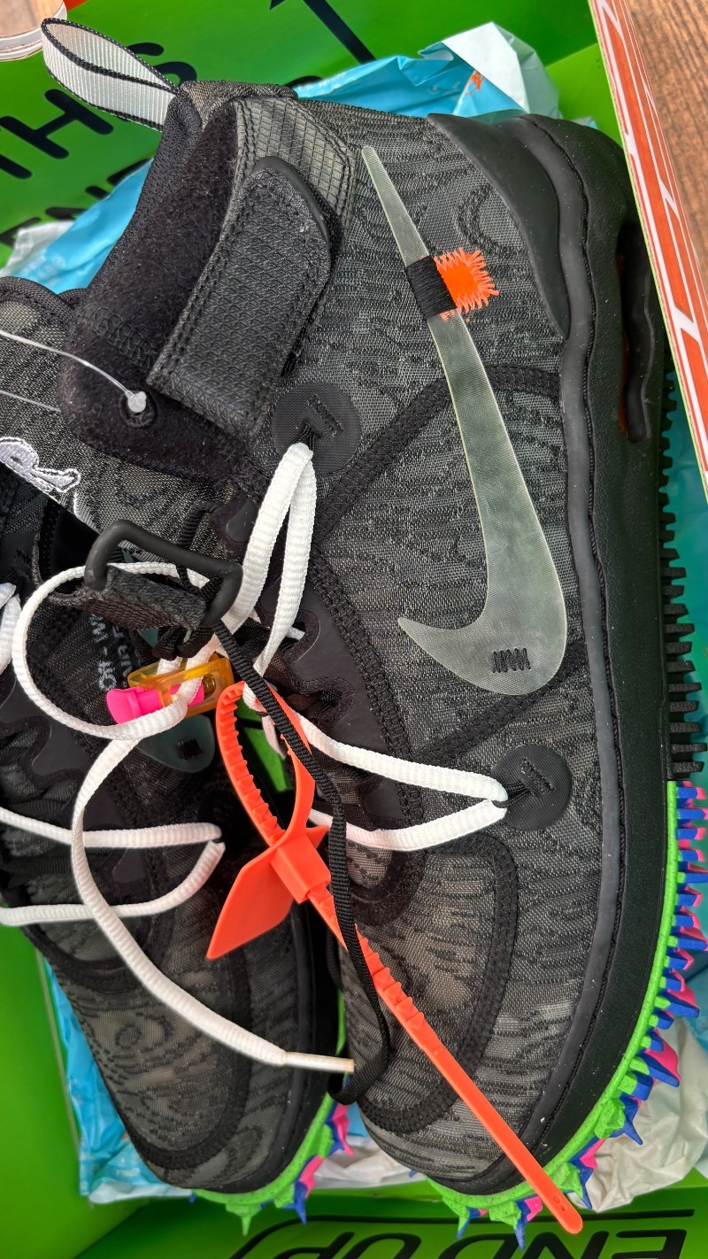 Foto 4 de Off-White x Nike Air Force 1 Mid Black — 43, Novo