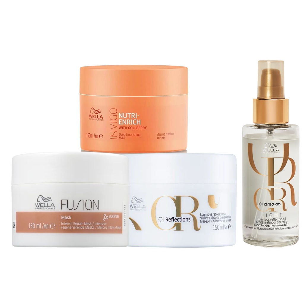 Kit Cronograma Capilar 150ml + Oil Reflections Light 100ml