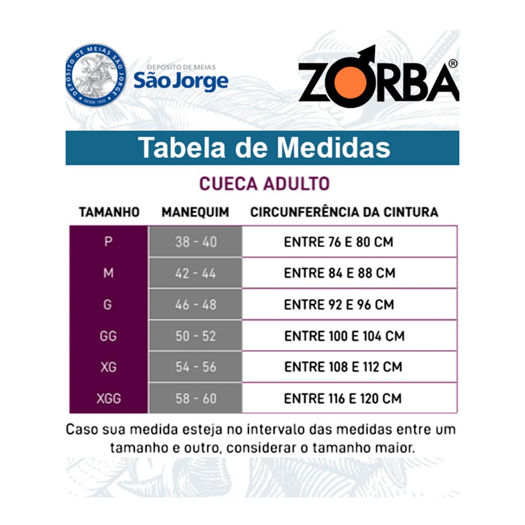 Foto 2 de Kit com 6 Cuecas Zorba Slip Algodao 772