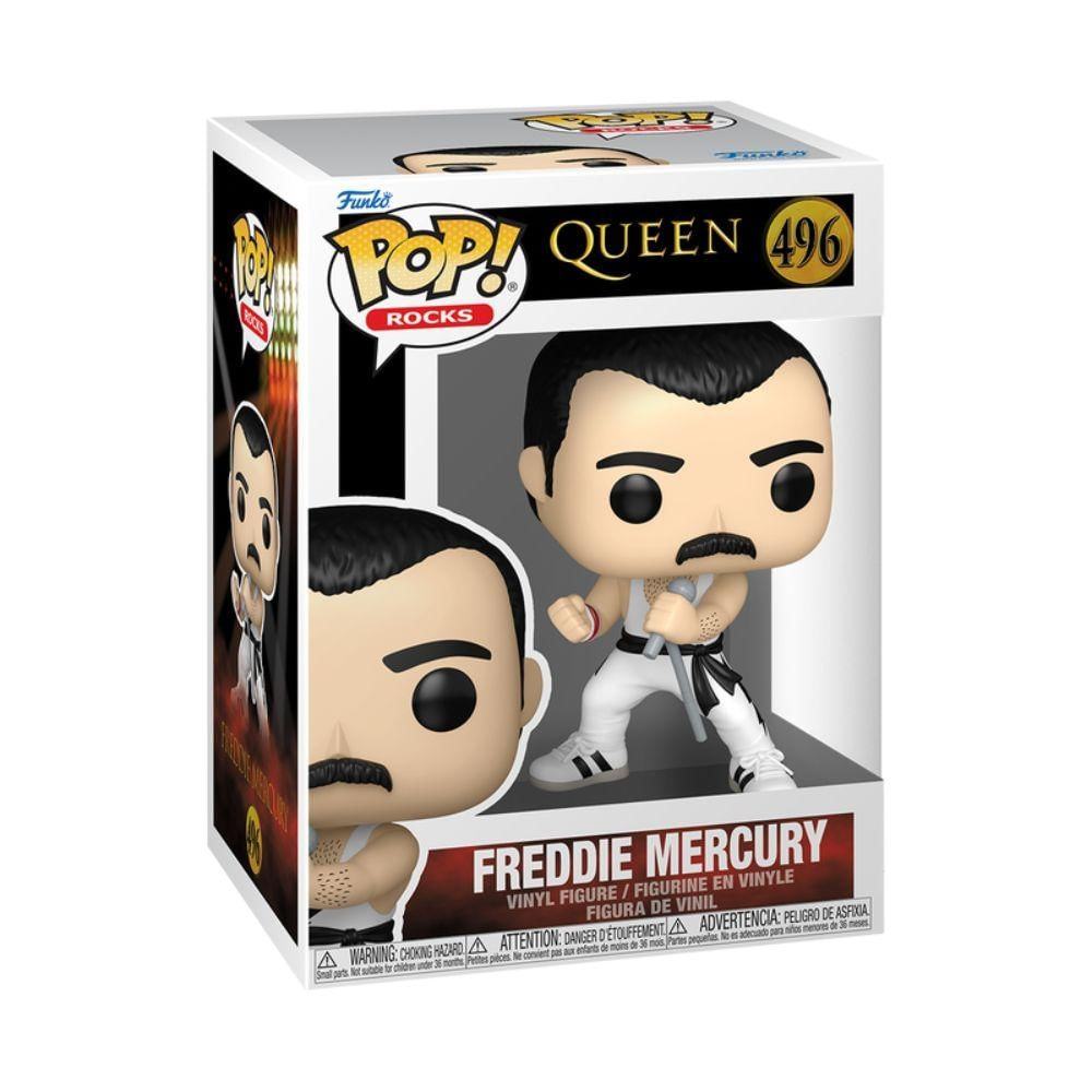 Foto 2 de Boneco Funko Pop Rocks Queen Freddie Mercury (White Singlet)