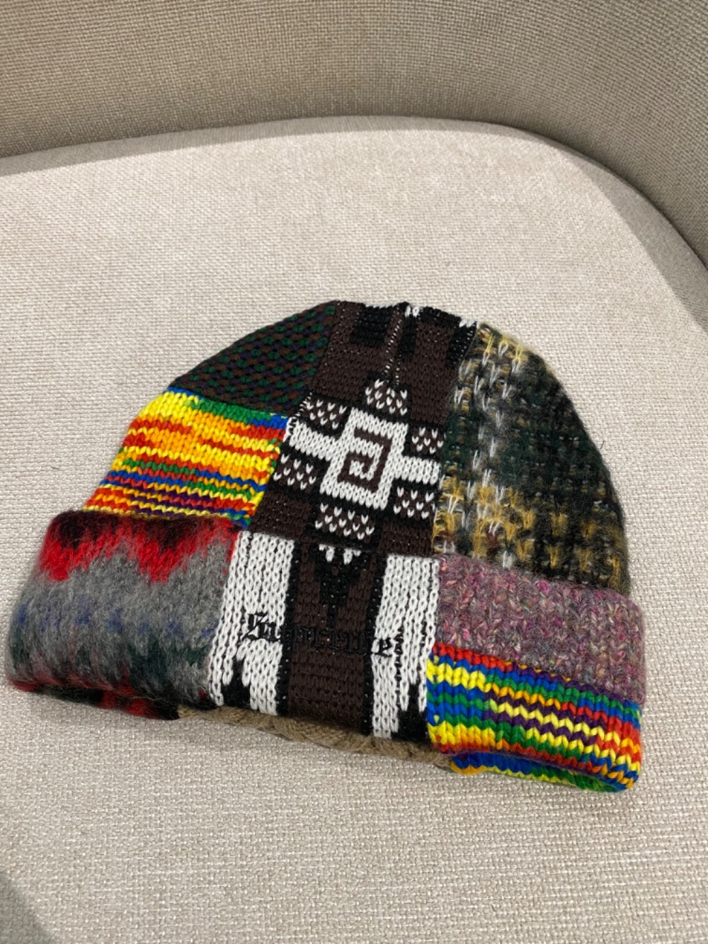 Touca Supreme Patchwork Brown SS26-W12 — Único, Novo