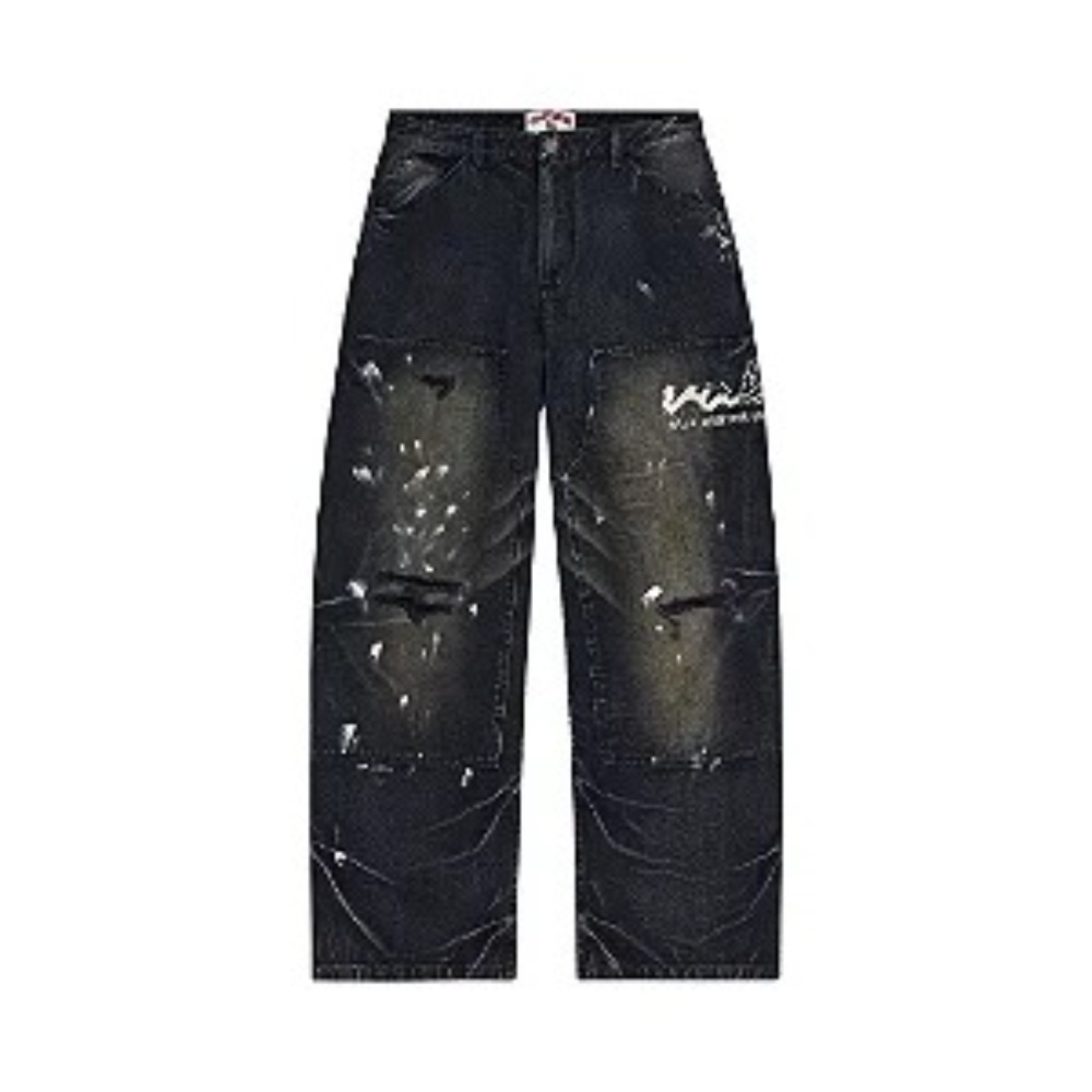 Calça Vale Lives Forever Daily Work Pants Painted Black — 44, Novo